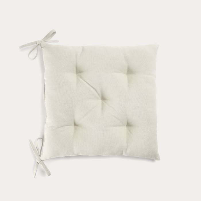 Cuscino per sedia Suyai 100% cotone bianco 45 x 45 cm | Kave Home