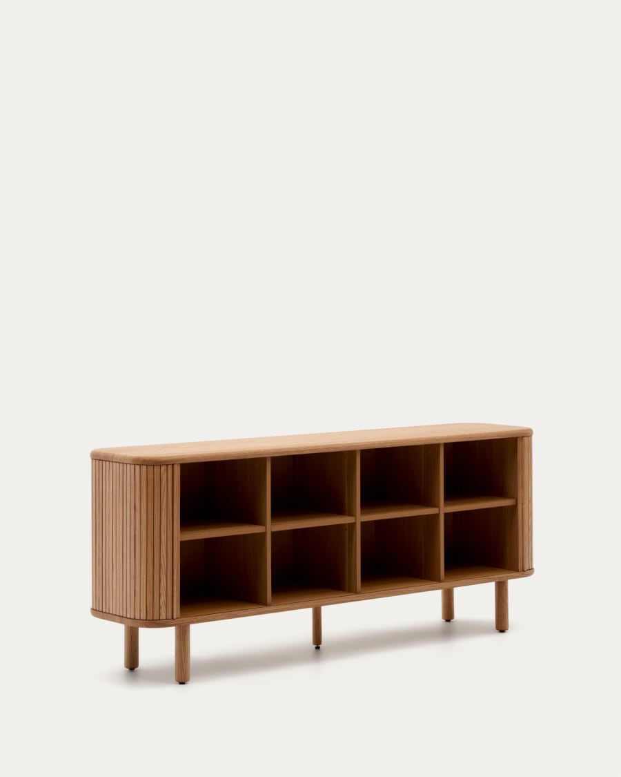 ▷ Mueble APARADOR con frente ondulado de fresno natural