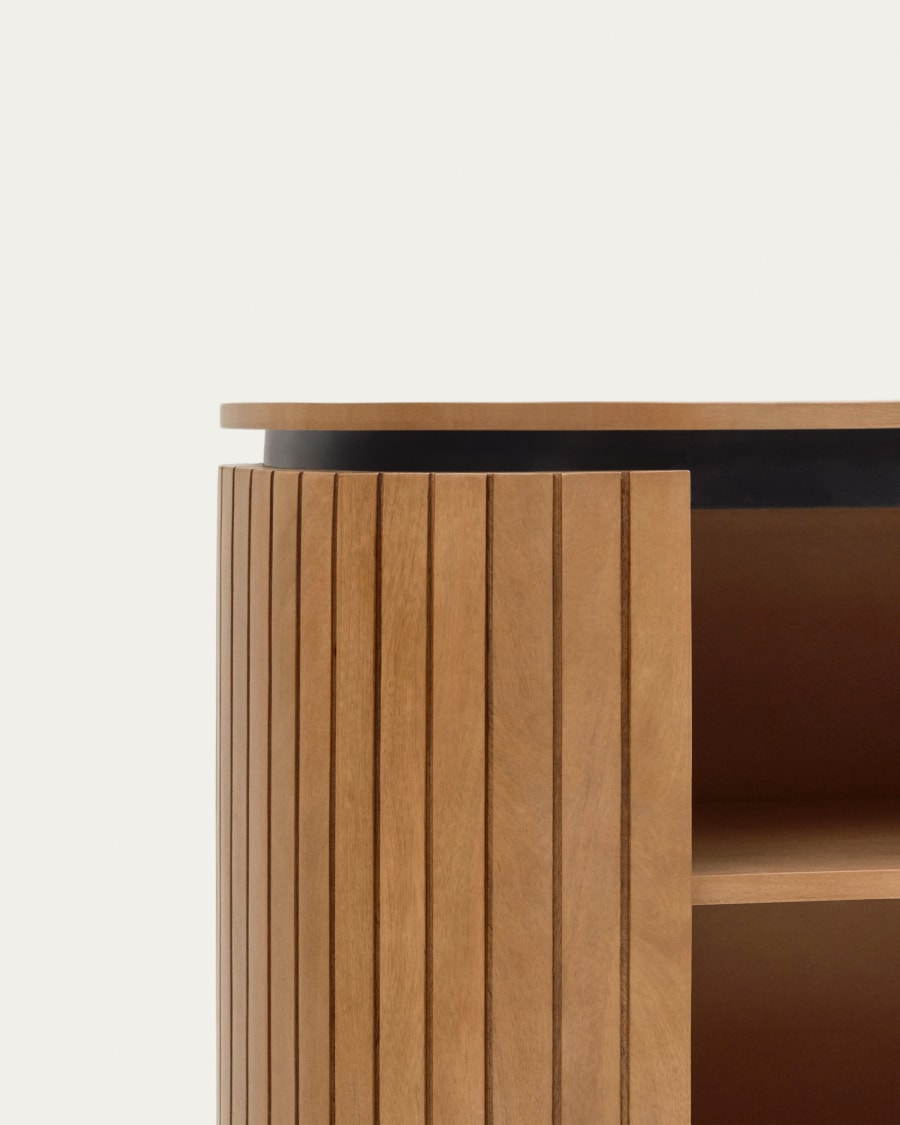 Librería con estantes y cajones madera de mango 85x184 cm - KARE España