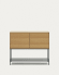 Vedrana 2-deurs dressoir in eikenfineer met stalen poten, 97,5 x 80 cm