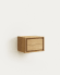 Έπιπλο μπάνιου Kenta, μασίφ ξύλο τικ σε φυσικό φινίρισμα, 60x45εκ