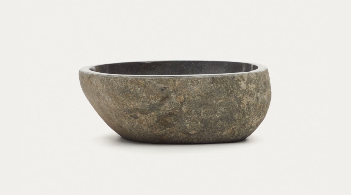 Vasque à poser Tetsu en pierre Ø 40 cm | Kave Home®