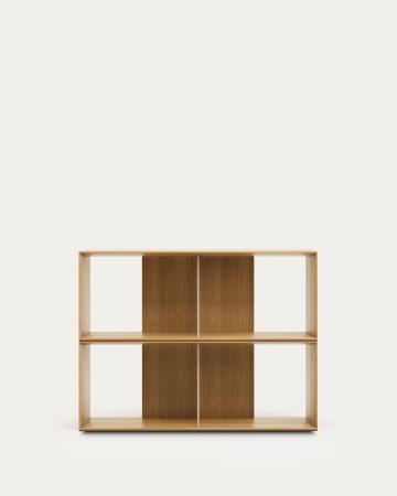 Litto Set aus 2 modularen Regalen aus Eichenfurnier  101 x 76 cm