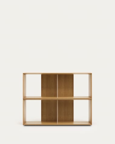 Litto set van 2 modulaire planken in eikenfineer 101 x 76 cm