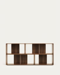 Set Litto de 4 estanterías modulares de chapa de nogal 168 x 76 cm