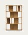 Σετ 6 ραφιέρες Litto, δρύινος καπλαμάς, 101 x 152 εκ