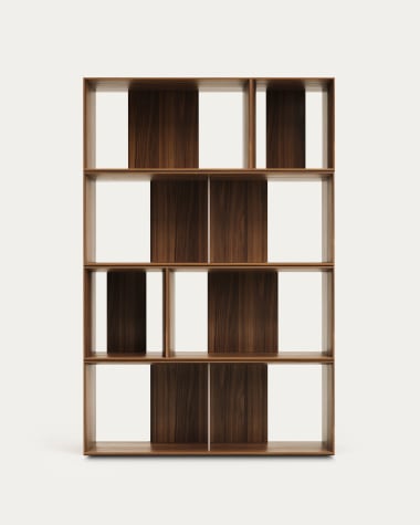 Set Litto van 6 modulaire planken in walnootfineer 101 x 152 cm