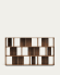 Set Litto de 9 estantes modulares de chapa de nogueira 202 x 114 cm