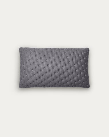 Kam cushion cover quilted 30 x 50 cm grey