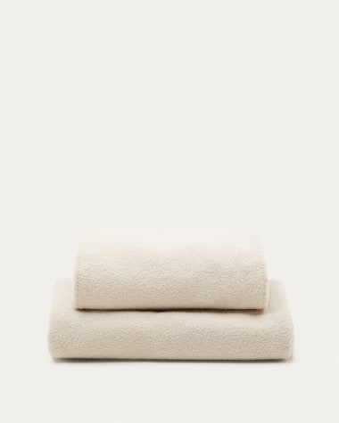 Fodera per letto Martina tessuto bouclé écru  per materasso da 160 x 200 cm
