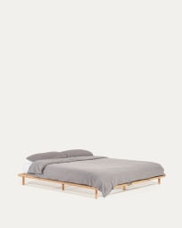 Κρεβάτι Anielle, μασίφ ξύλο οξυάς, για στρώμα 180x200εκ