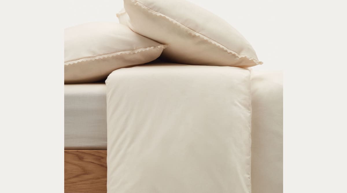 Colcha Berga de algodón blanco para cama de 90/135 cm