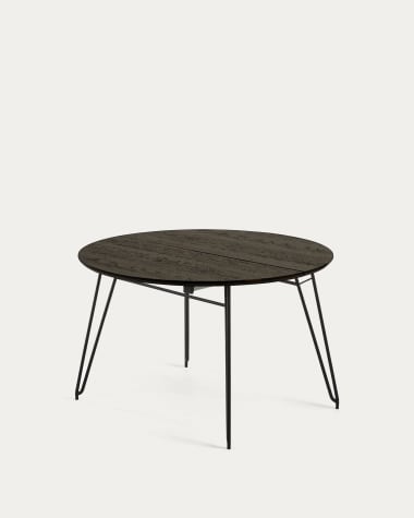 밀란 애쉬 라운드 확장형 테이블(정원형/120x120-200cm)