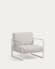Πολυθρόνα Comova, 100% εξωτερικού χώρου, λευκό και λευκό αλουμίνιο