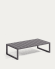 Mesa de centro 100% exterior Comova de aluminio negro 60 x 114 cm