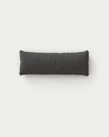 Sorells kidney cushion in graphite 75 x 28 cm