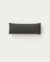 Sorells kidney cushion in grey 75 x 28 cm