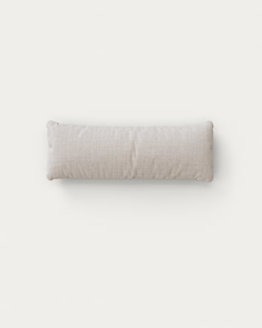 Sorells kidney cushion in beige 75 x 28 cm