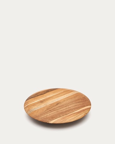 Lentegi drehbares Tablett aus massivem Akazienholz