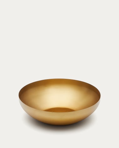 Seri gold-finished stainless steel bowl
