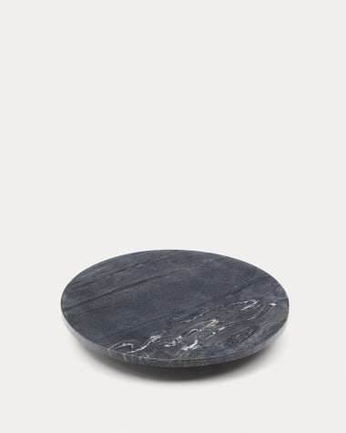 Selara small rotating black marble centerpiece