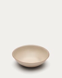 Banyoles large ceramic bowl in brown