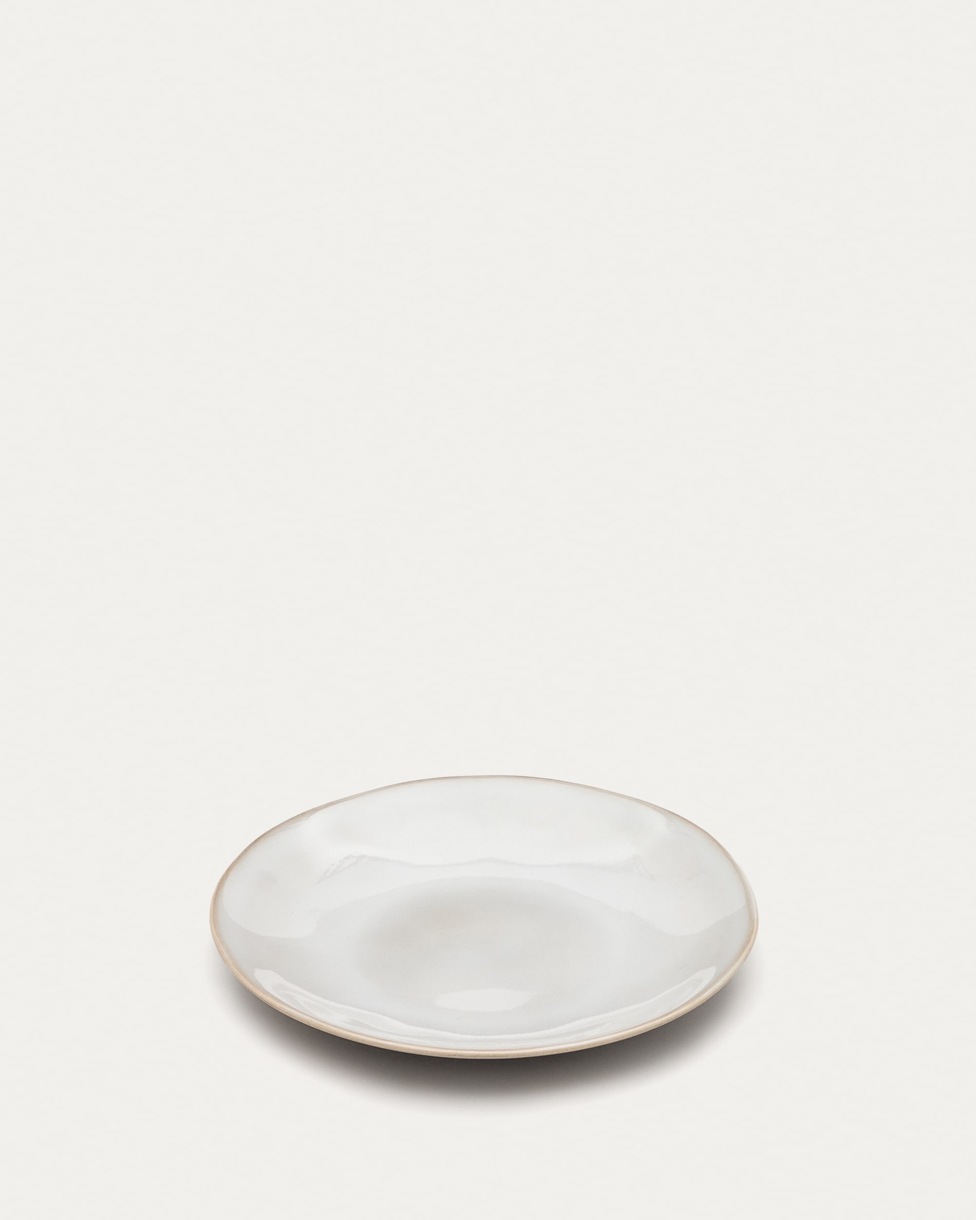 Portbou ceramic dessert plate in white | Kave Home