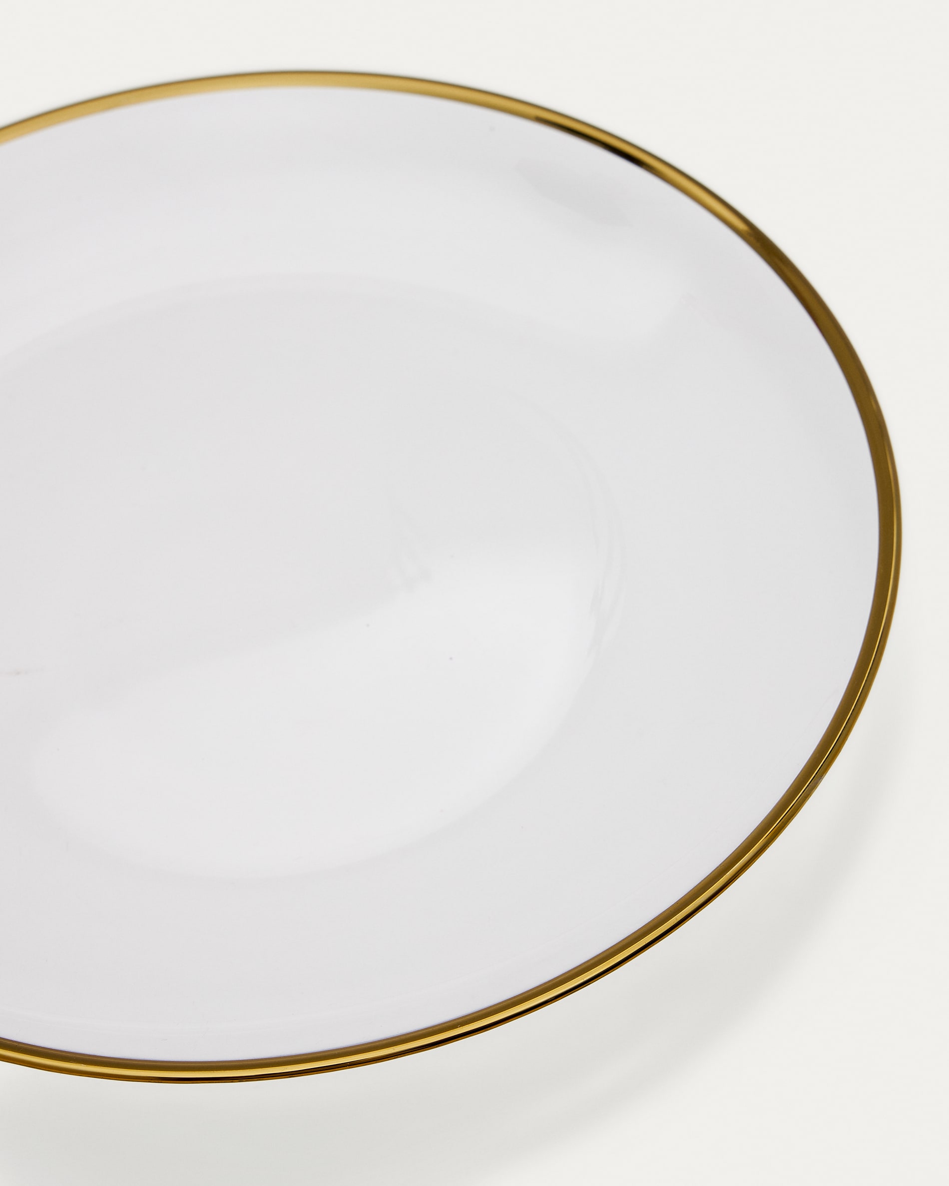 Assiettes transparente avec liseré doré Pampi – Bellar
