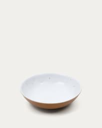 Publia white ceramic deep dish