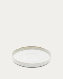 Serni white, ceramic plate