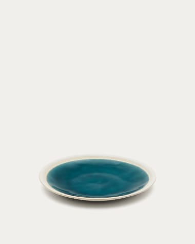 Sanet blue and white, ceramic dessert plate