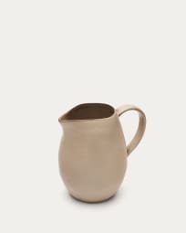 Banyoles ceramic jug in brown