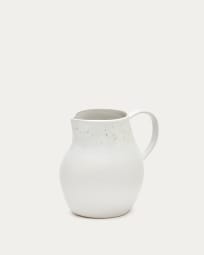 Publia white ceramic jug