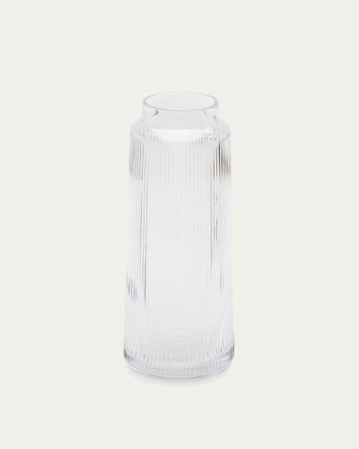 Vase Claudia en verre transparent 30 cm | Kave Home®