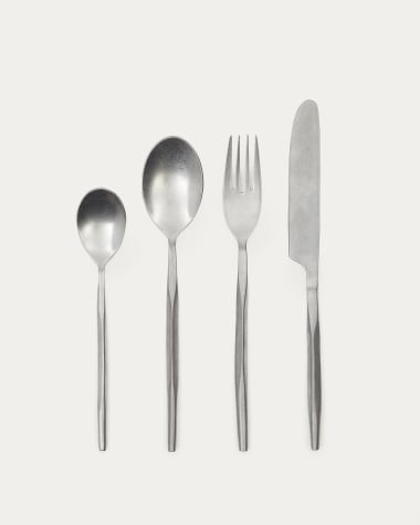 Ali 16-piece silver cutlery set