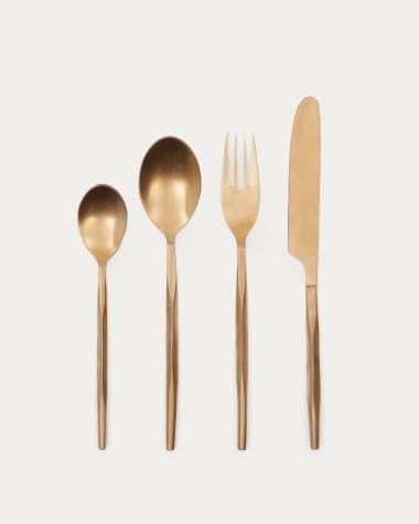 Ali 16-piece copper cutlery set