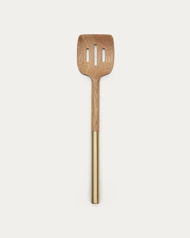 Sataya holed spatula made from FSC 100% acacia wood