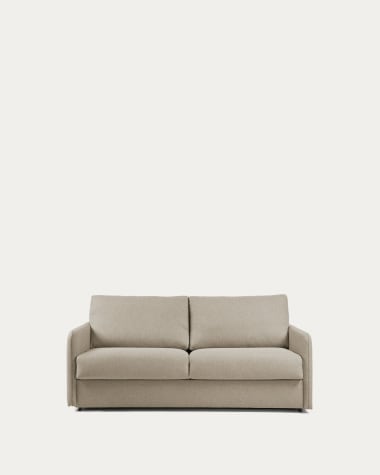 Sofa rozkładana Kymoon 2-osobowa visco chrono beżowa 160 cm