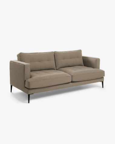 Tanya 2-seater sofa in brown 183 cm