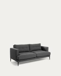 Tanya 2 seater sofa in dark grey 183 cm