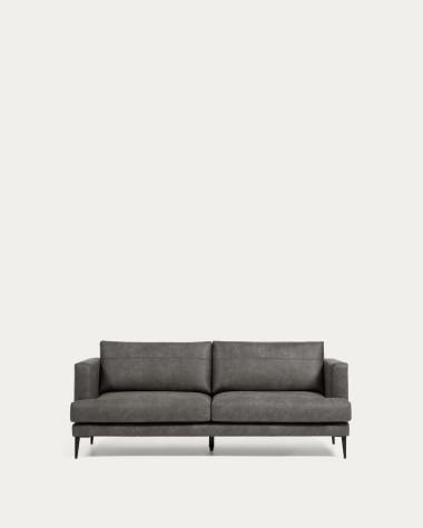 Tanya 2 seater sofa upholstered in dark grey 183 cm