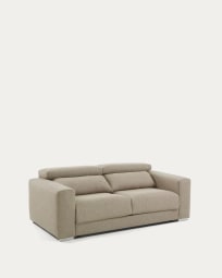 Atlanta 3 seater sofa in beige 210 cm