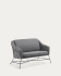 2θ καναπές Brida, γκρι σκούρο, 128εκ