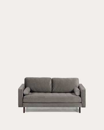 2-zitsbank Debra grijs velvet 182 cm