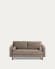Debra 2 seater sofa in beige velvet, 182 cm