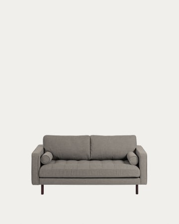 Debra 2 seater sofa in light grey, 182 cm