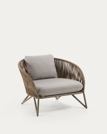 Branzie armchair in brown cord