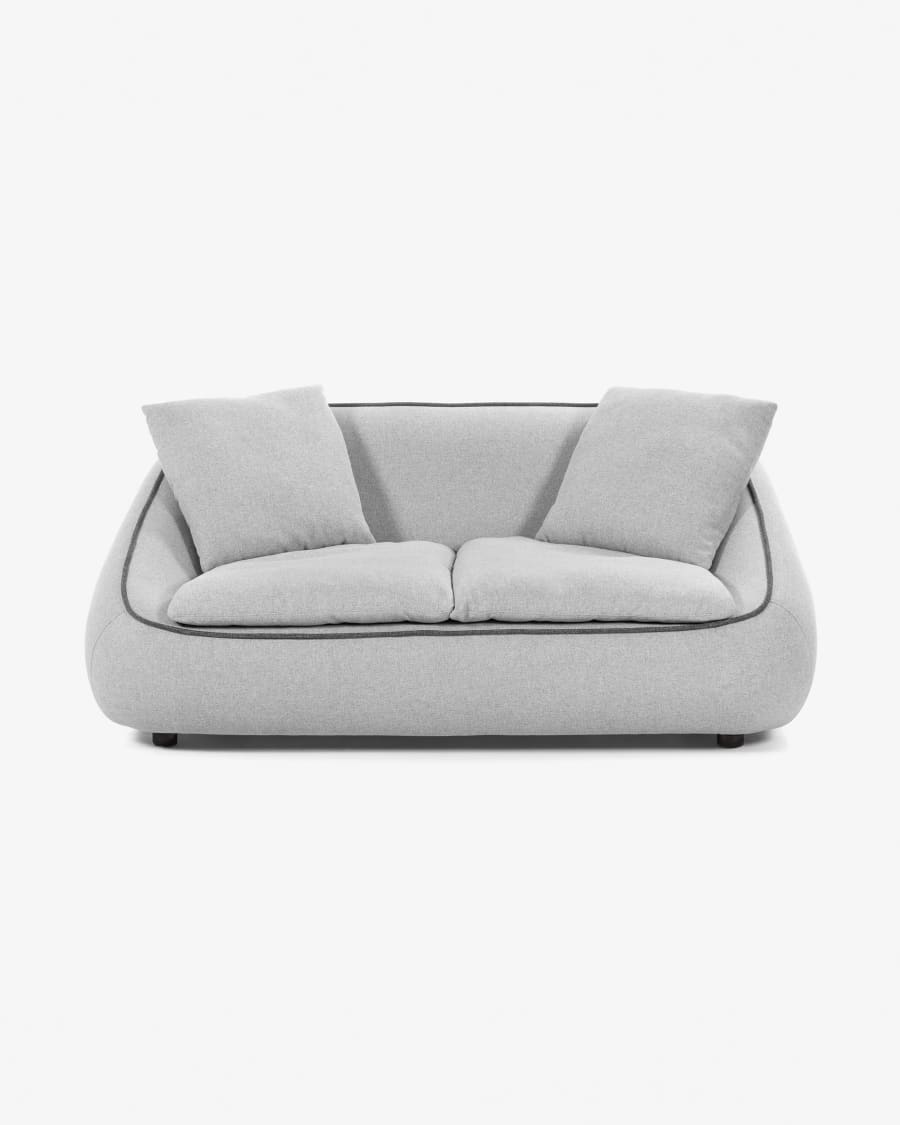thief Grab Reflection Safira 2-seater sofa in light grey 180 cm | Kave Home