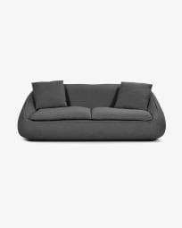 Safira 3-seater sofa in dark grey 220 cm