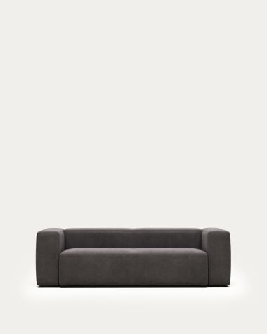 Blok 3-seater sofa in grey 240 cm